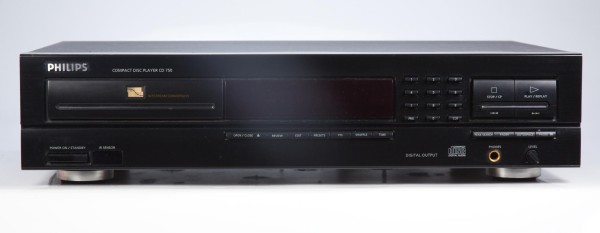 Philips CD 750 CD-Player in schwarz