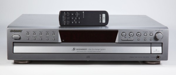 Sony CDP-CE375 5-fach CD-Wechsler in silber