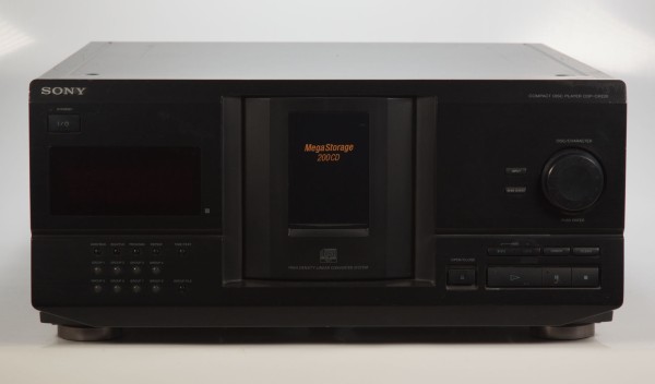 Sony CDP-CX230 200-fach Mega Storage CD-Wechsler in schwarz